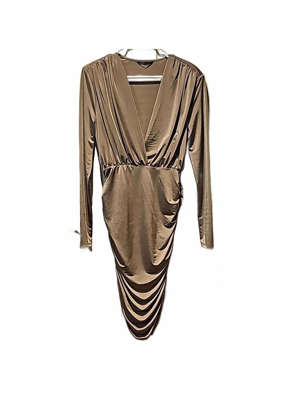Shein gold dress. Size L (8/10)